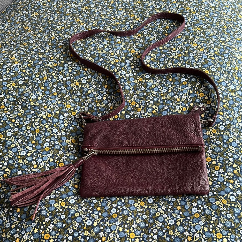 Roots Small Leather Crossbody Bag
